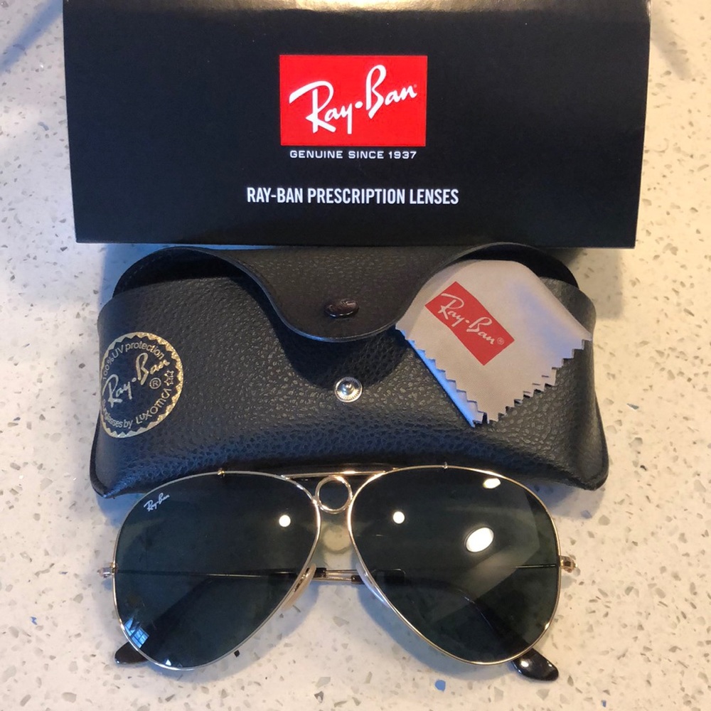 Rayban shooter aviators